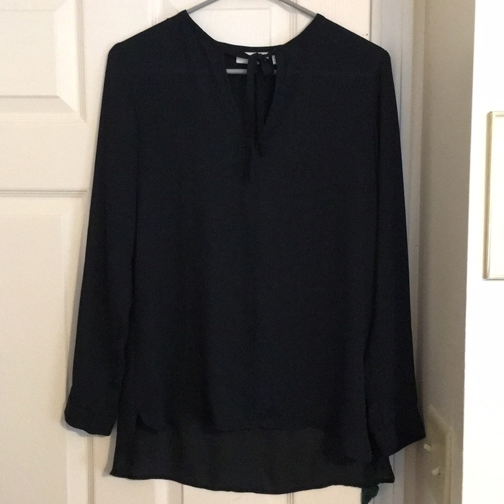 14th & Union, Sheer Navy Blue Blouse
